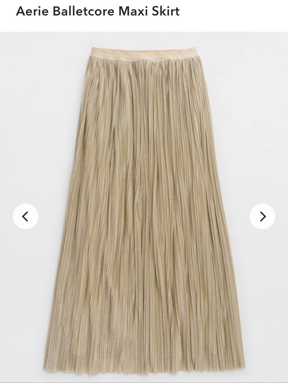 Aerie Balletcore Maxi Skirt — Gold - Picture 1 of 4